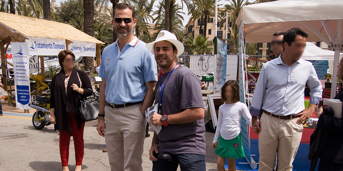Felipe, Prince of Asturias, visits our booth
